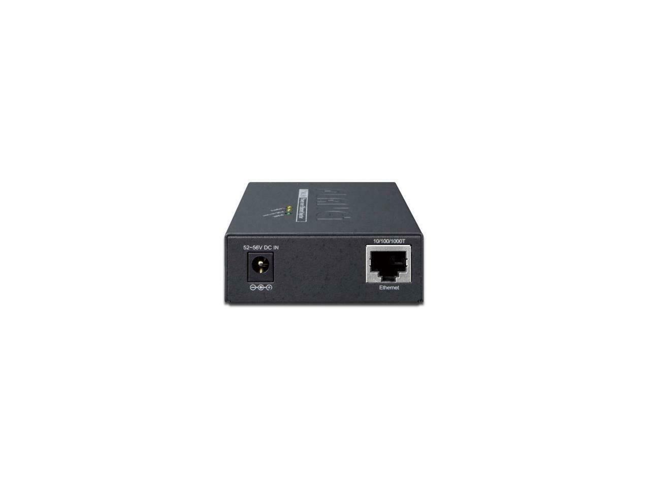 Planet POE-171A-95 Single-Port 10/100/1000Mbps 802.3bt Ultra PoE Injector (95 Watts, PoH, Legacy mode support, PoE Usage LED) w/ external power adapter