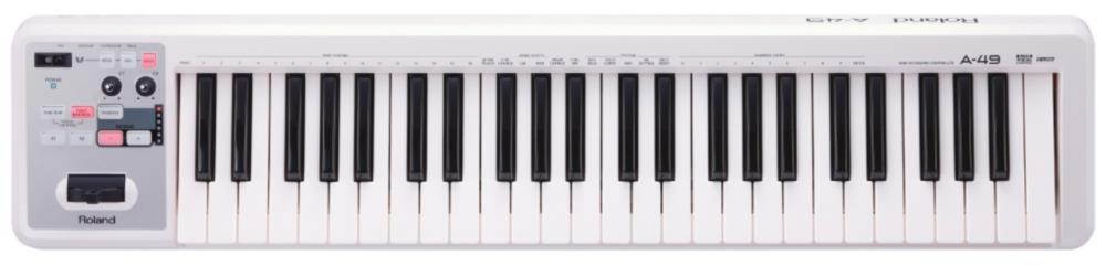 Roland A-49 49-key MIDI Keyboard Controller White