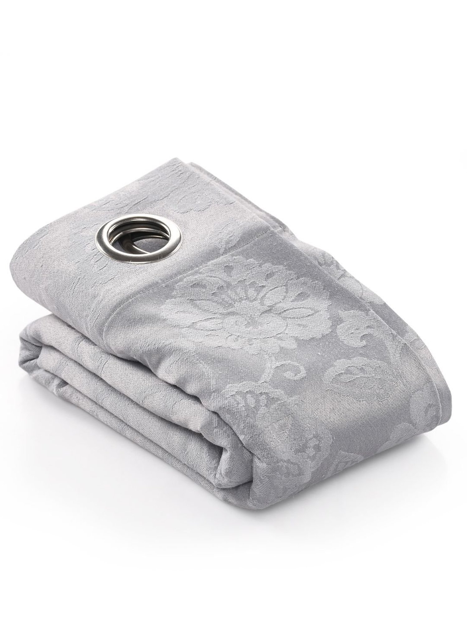 Saral Home Abstract Grey Cotton 9ft Door Curtains - Set of 2