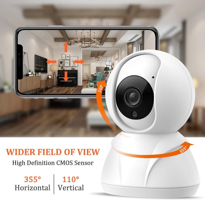 Wireless Security Camera 1080P HD Indoor WiFi Home Cameras with 32GB MicroSD Card Pan Tilt Zoom Baby Pet Monitor with two Way Audio Night Vision Motion Detection