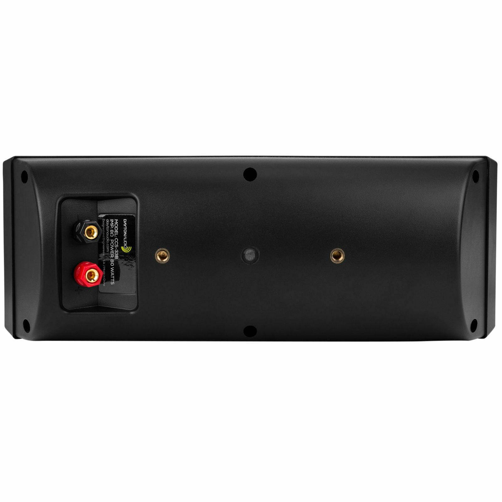 Dayton Audio - CCS-33B - 3-Way Center Channel Speaker - Black
