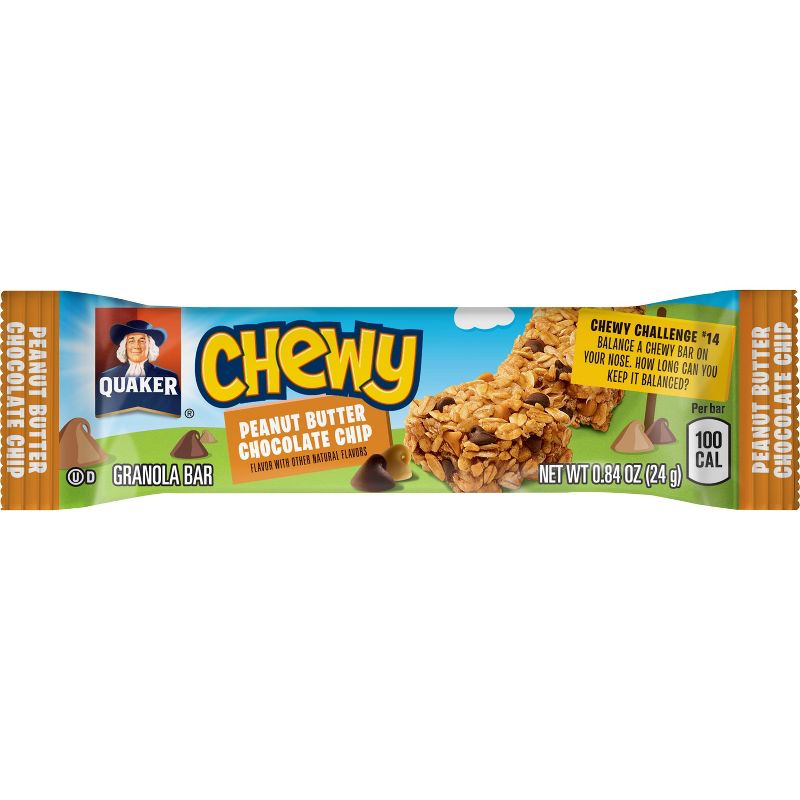 Quaker Chewy Peanut Butter Chocolate Chip Granola Bars - 8ct