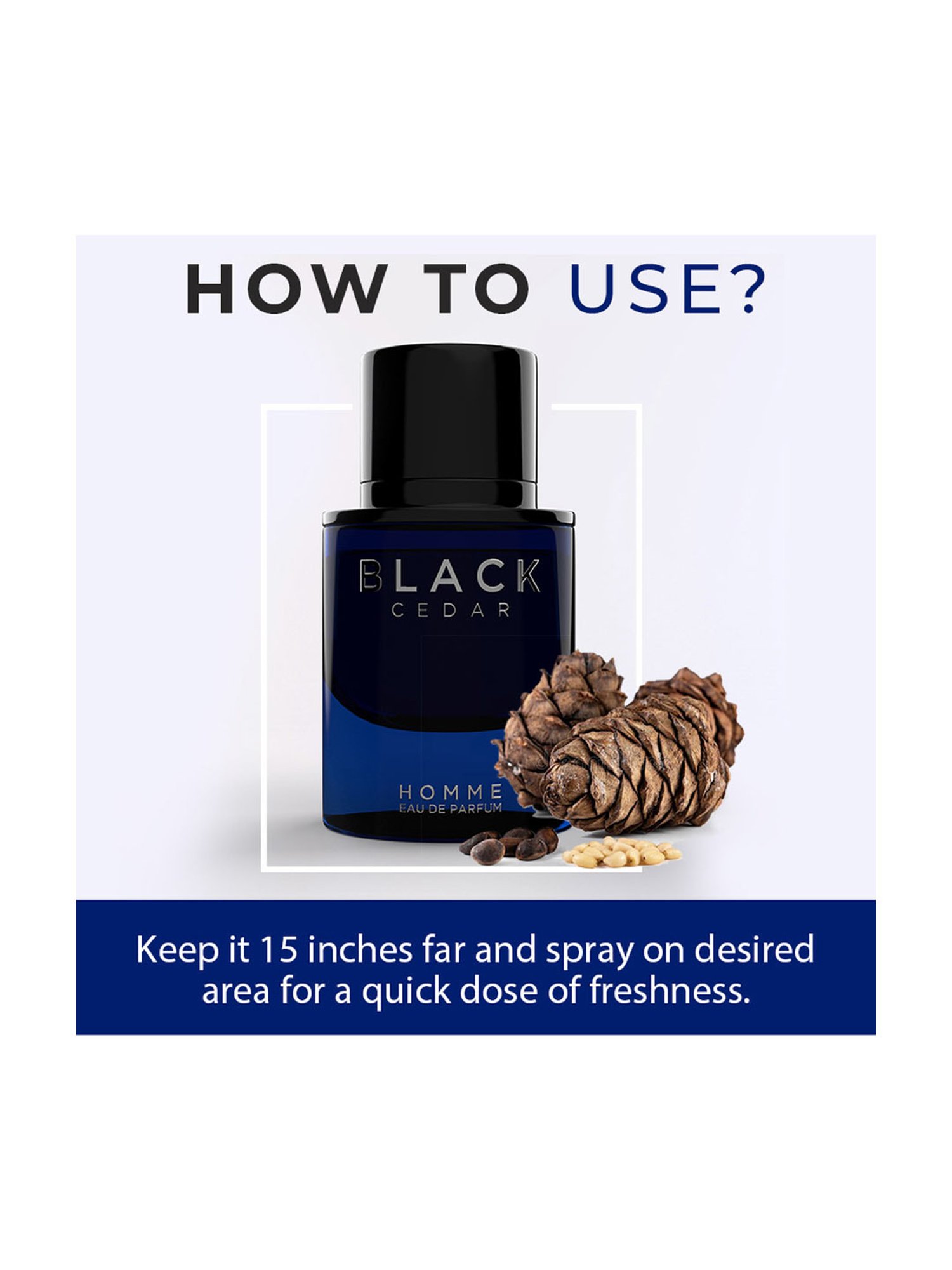 Colorbar Fragrances Black Cidar EDP for Men - 100 ml