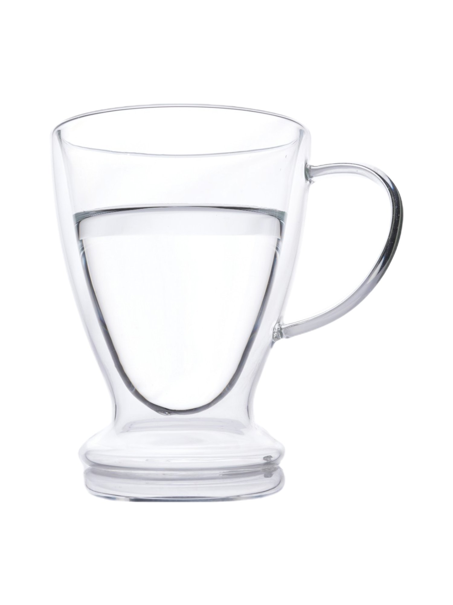 Femora Transparent Borosilicate Double Wall Coffee Cup (320ml)