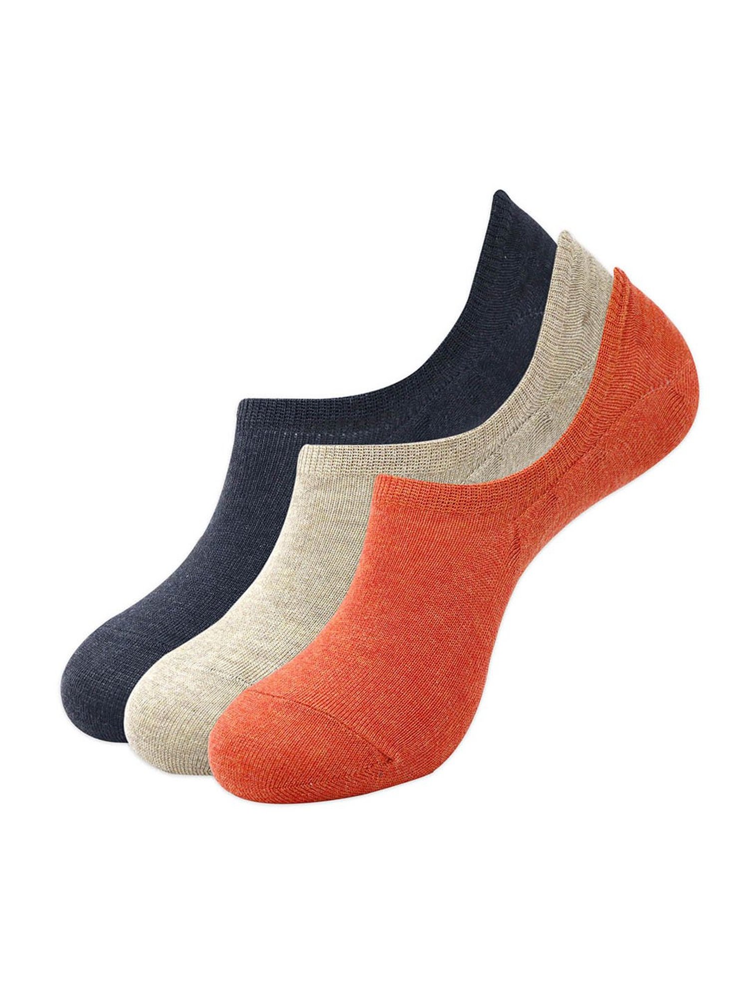 BALENZIA Multicolor Loafer Socks - Pack of 3
