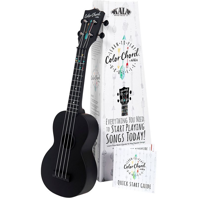Kala Learn to Play Color Chord Ukulele Black