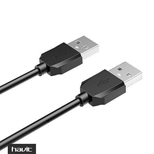 Havit 2-Feet USB 2.0 Type A Male to Type A Male Cable, Black