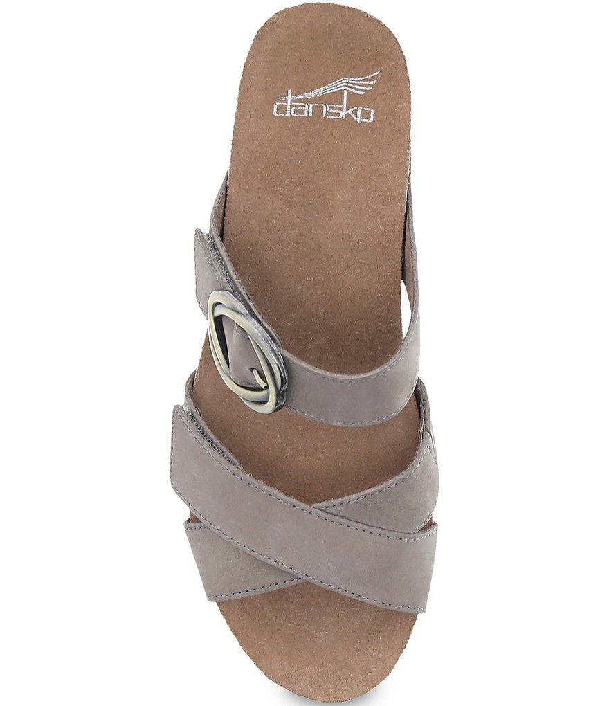 Dansko Susie Leather Slide Wedge Sandals