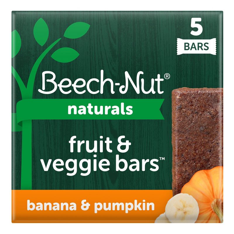 Beech-Nut Fruit & Veggie Bars Banana & Pumpkin - 5ct