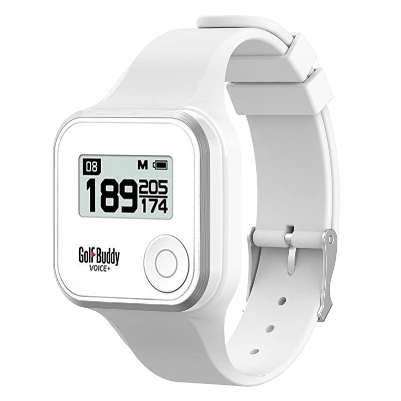 Accessory Wristband Replacement Compatible with GolfBuddy VoiceVoice 2Voice + Golf GPS RangefinderSoft Silicone Strap Band Fit Voice golf watch Series White