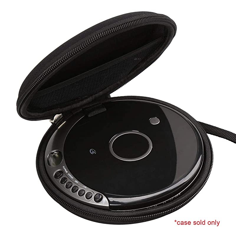 Hard Storage Travel Case for Coby/GPX PC807B PC332B Portable Compact CD Player