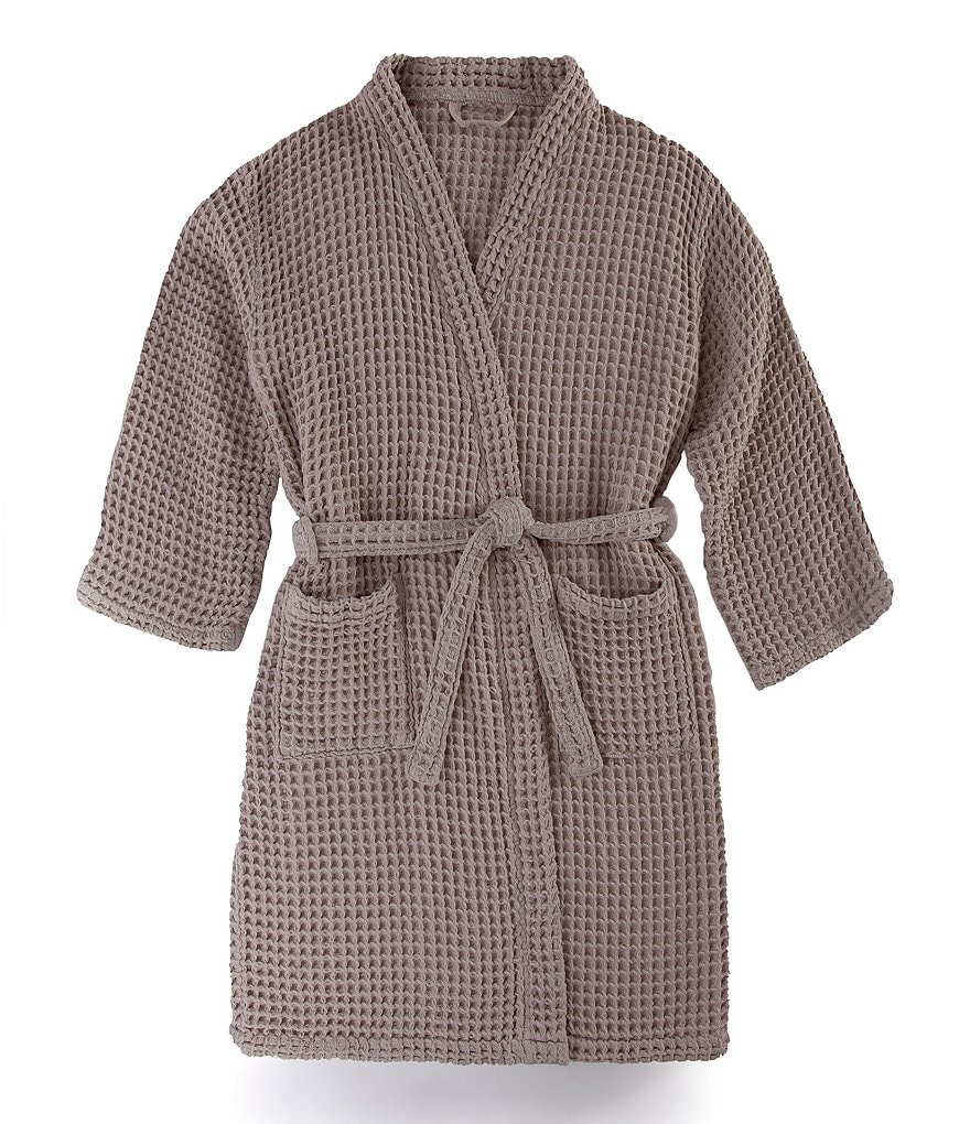 Kassatex Plush Women's Waffle Weave Robe