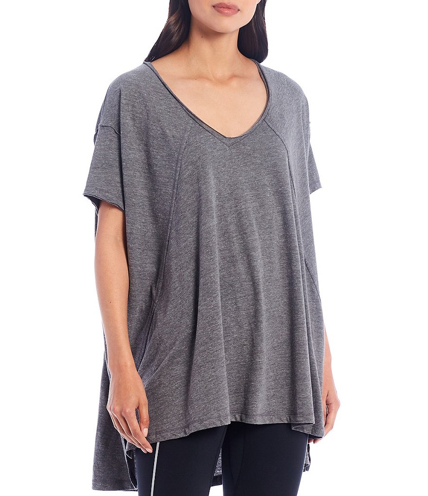 Free People FP Movement City Vibes Oversized Fit Cotton Blend Tee