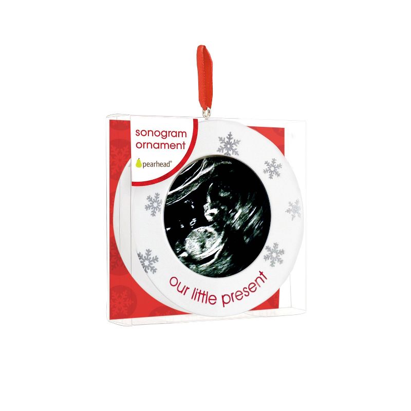 Carlton Cards 3.75" Heirloom Family and Friends Picture Frame Christmas Ornament - Green/Pink