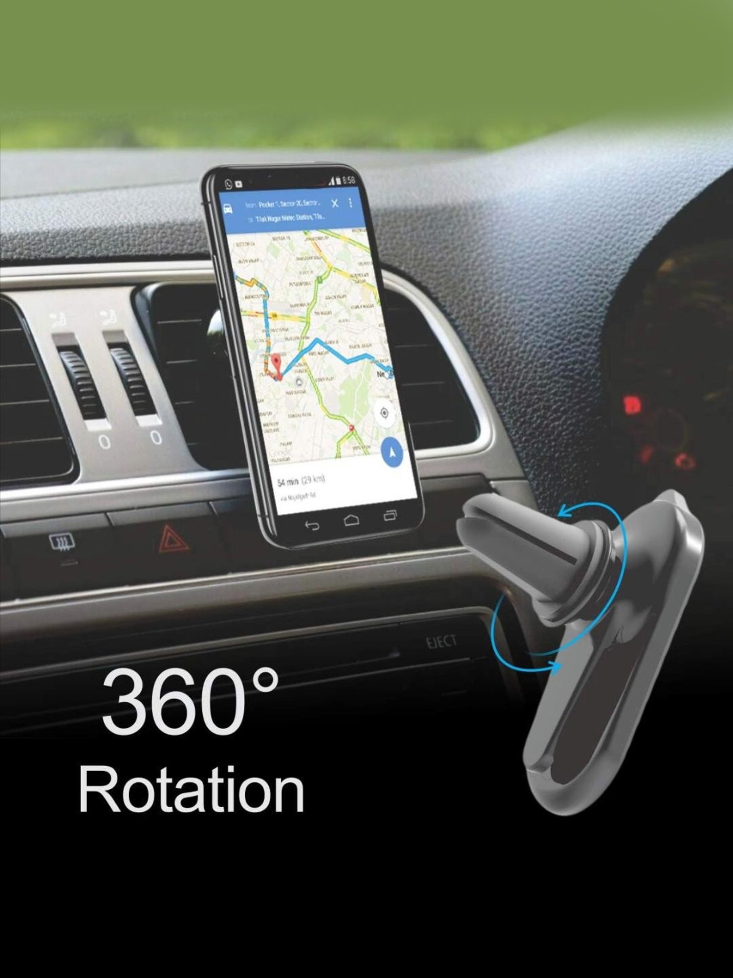 GRIPP Magic Stand Compatible for All Mobile Phones Devices (Black)