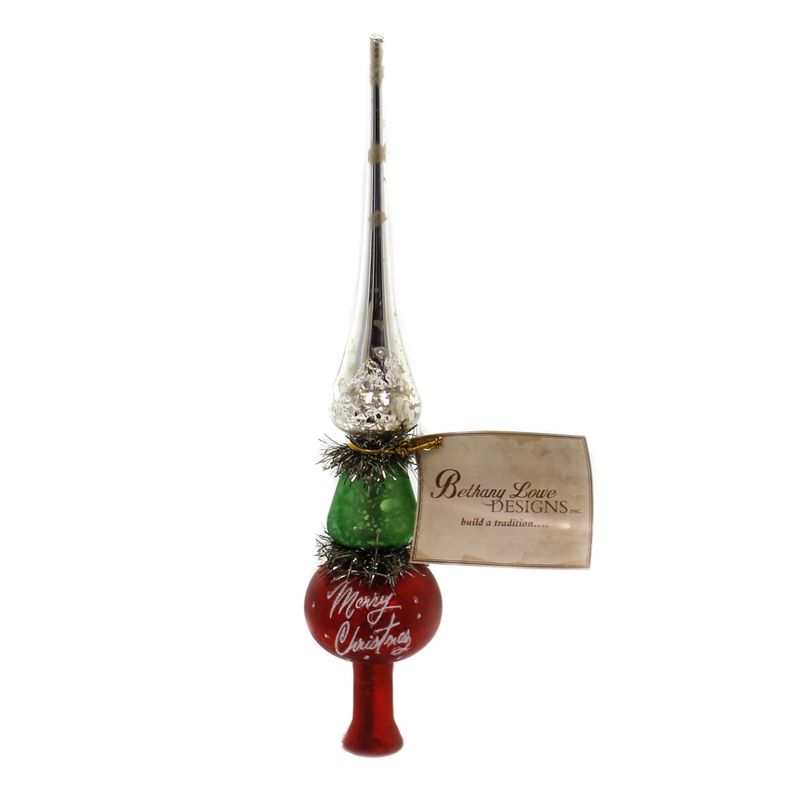 Tree Topper Finial 10.25" Tricolor Tree Topper Vintage Looking Tensil  -  Tree Toppers