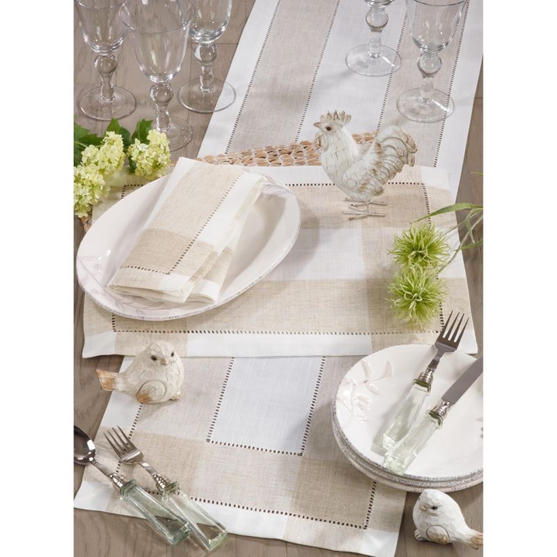 Saro Lifestyle Hemstitch Design Table Napkins (Set of 4)