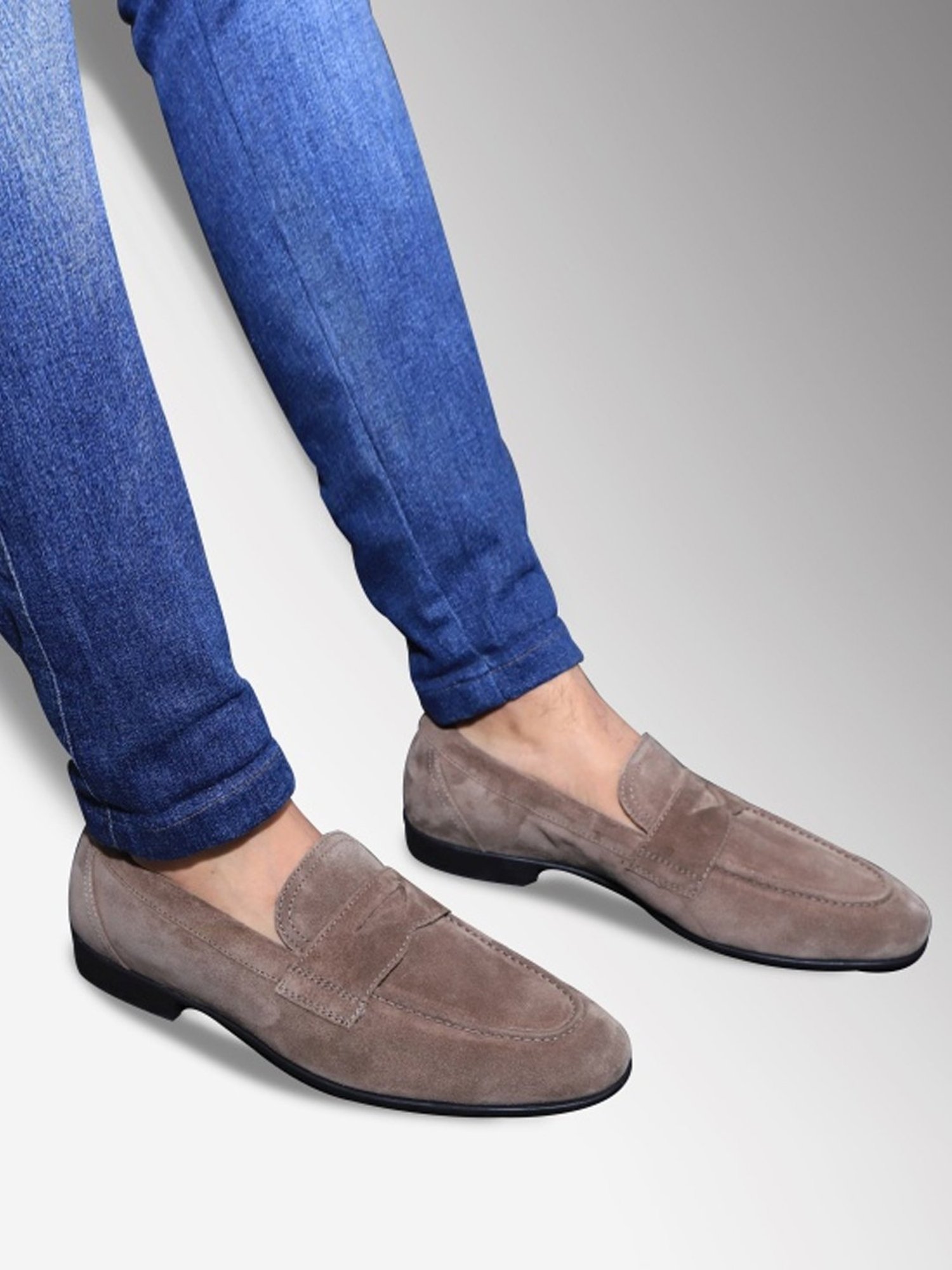 Geox Men's U Sapienza Grey Loafers