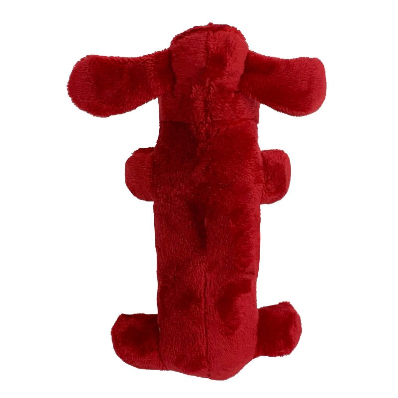 Multipet Loofa Holding Heart 'I Wuff You' Dog Toy - Red - 6"