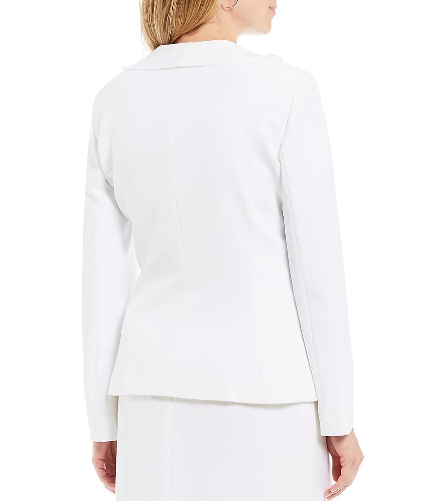 Preston & York Julie Ruffle Neck Two-Button Front Blazer