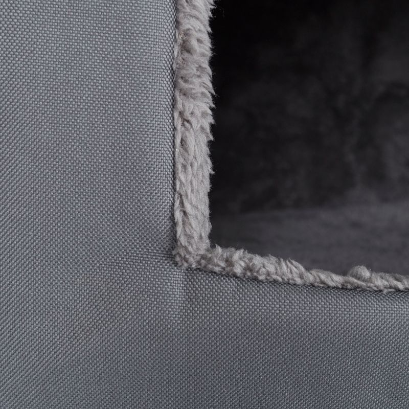 Petmaker Cozy Cottage House Shaped Dog Bed - Gray