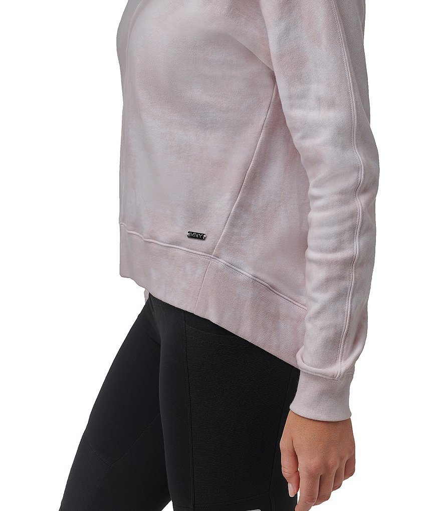 Karen Kane Short Sleeve Tie-Dye Hoodie