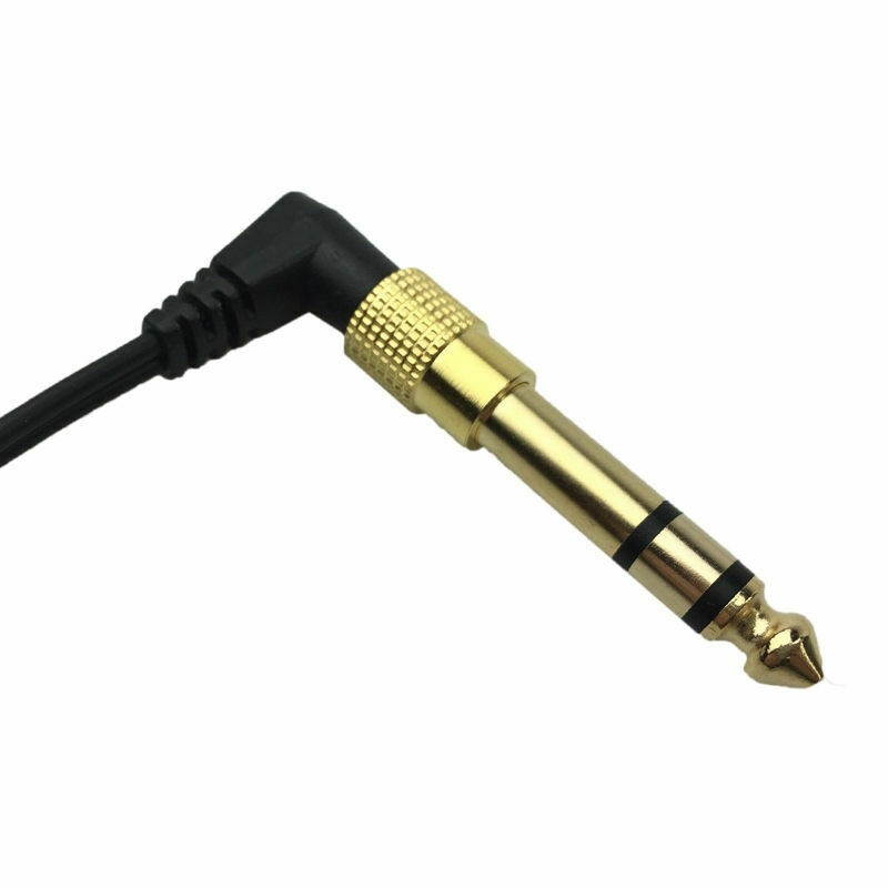 6.35mm 1/4" Male plug to 3.5mm 1/8" Female Jack Stereo Headphone Audio Adapter