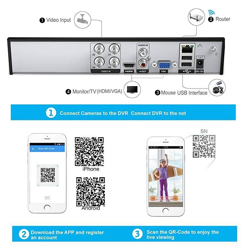 WFDBELL1 Smart Home Wi-Fi Doorbell, HD Camera, Two-Way Audio, No Hub Required