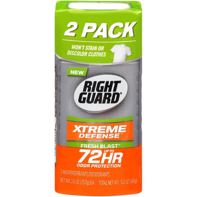 Right Guard Xtreme Invisible Solid Fresh Blast Antiperspirant & Deodorant - 2.6oz/2pk