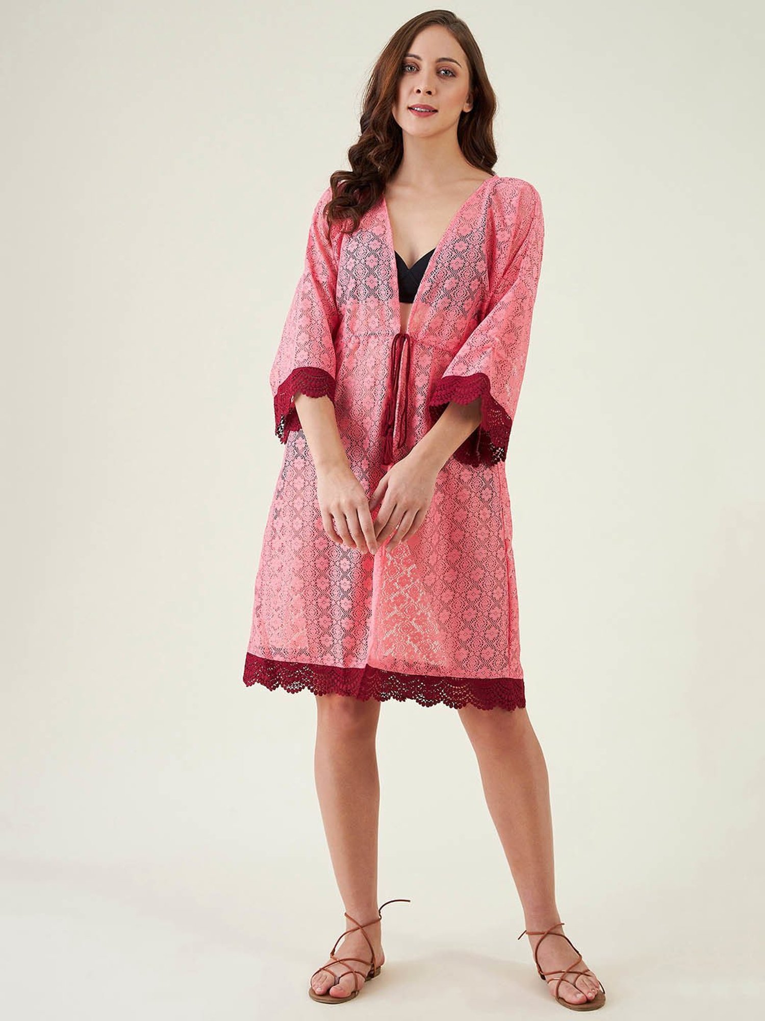 The Kaftan Company Pink Cover Up