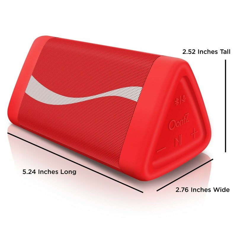 OontZ Angle 3 Wireless Bluetooth Speaker Built in Mic 5.25 In Coca Cola Edition