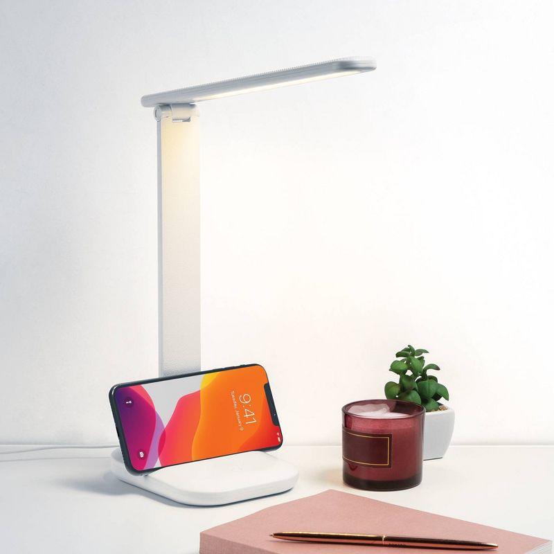 Slim and Fold-able Desk Lamp (Includes LED Light Bulb) - Merkury Innovations