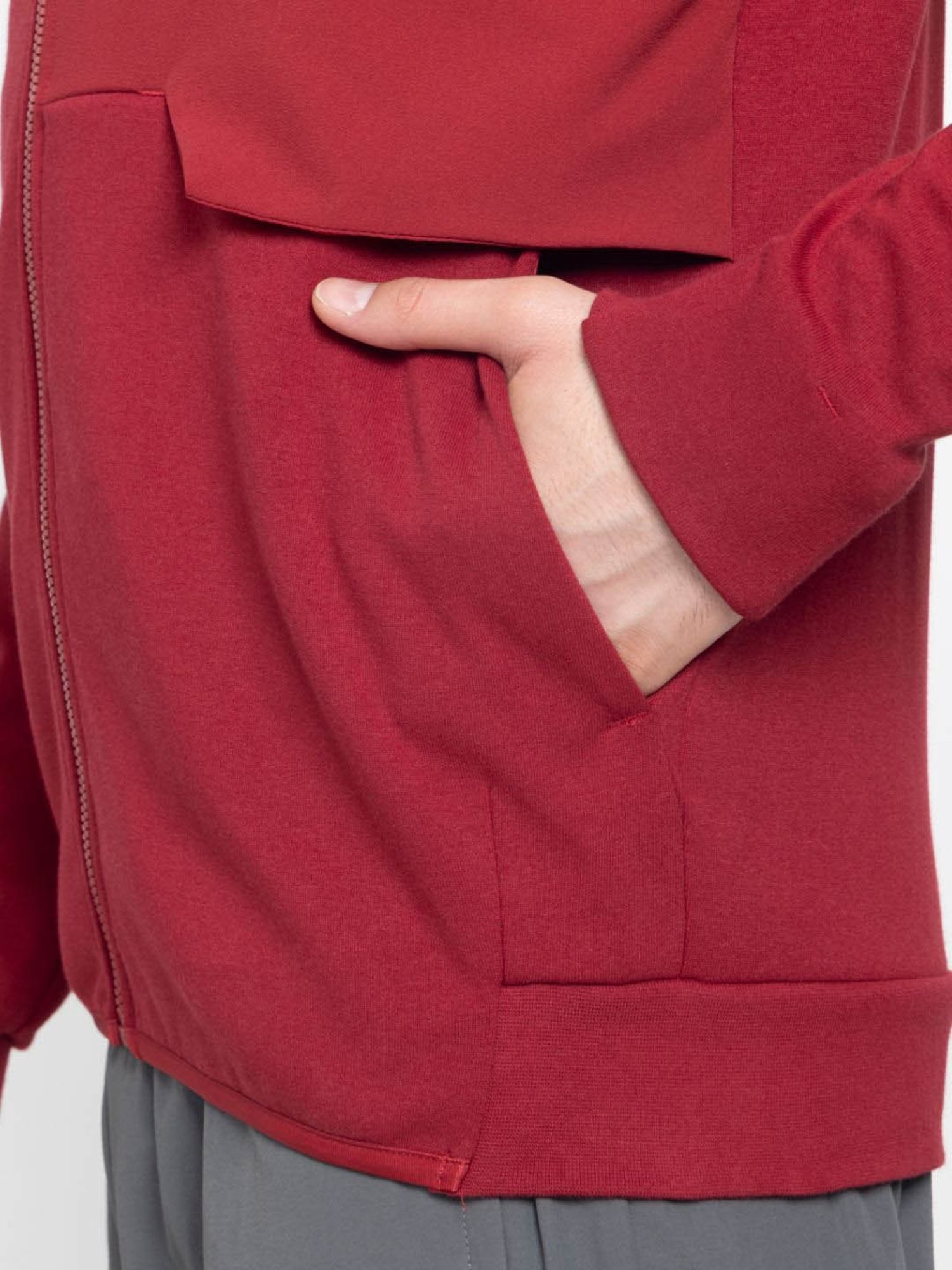 Slowave Teal Regular Fit Sports Hooded Jacket