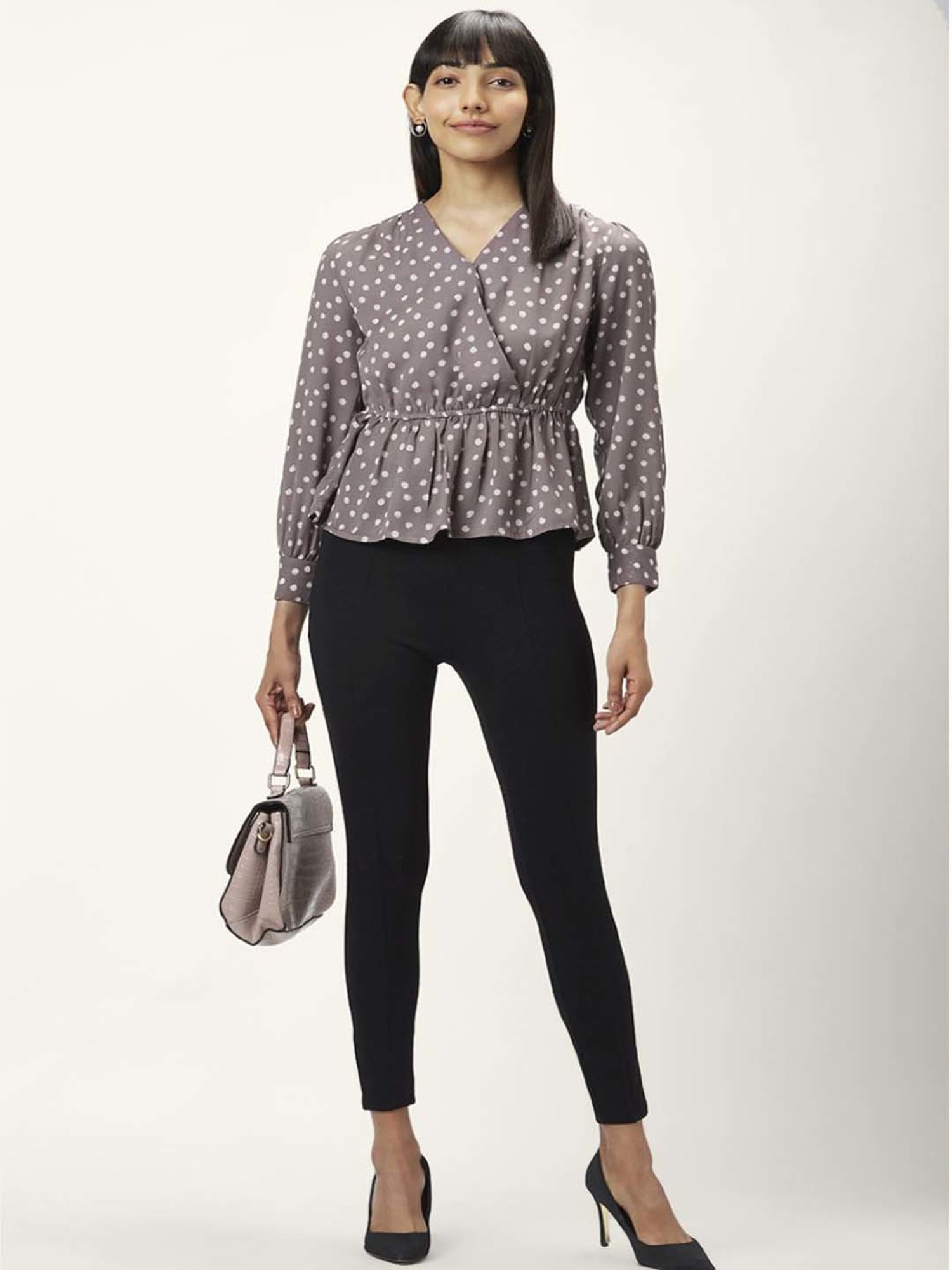 Annabelle by Pantaloons Grey Comfort Fit Top