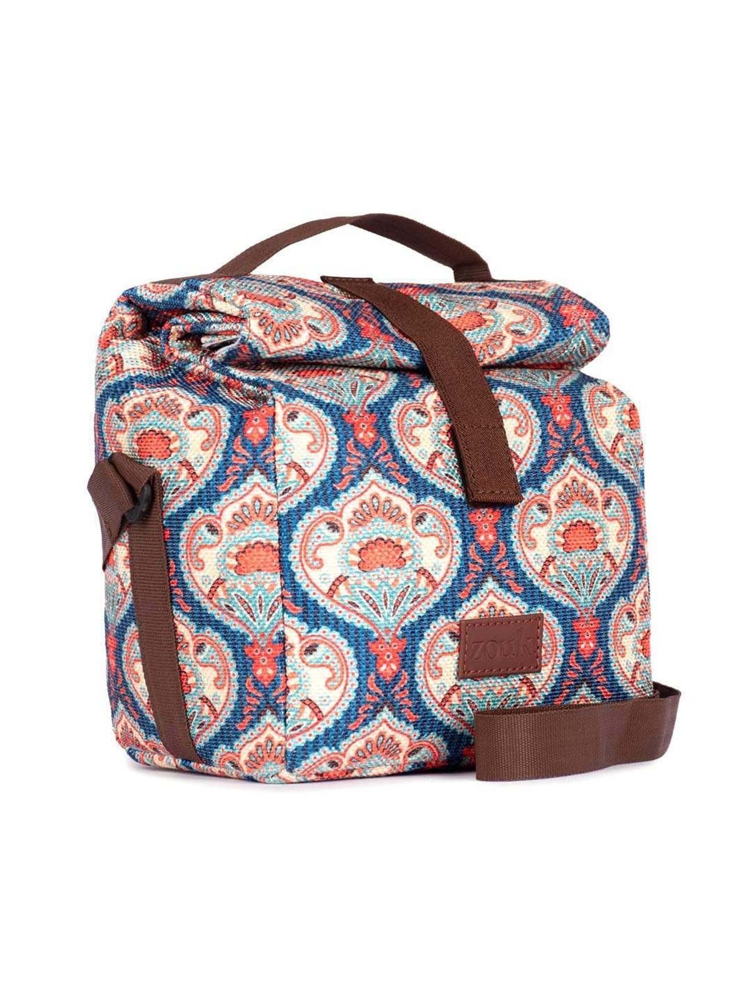 ZOUK Blue Printed Handbag