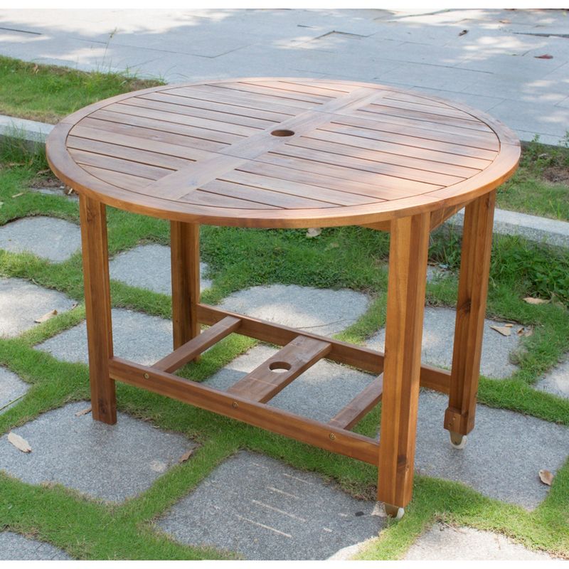 Acacia Folding Round Dining Table - Merry Products