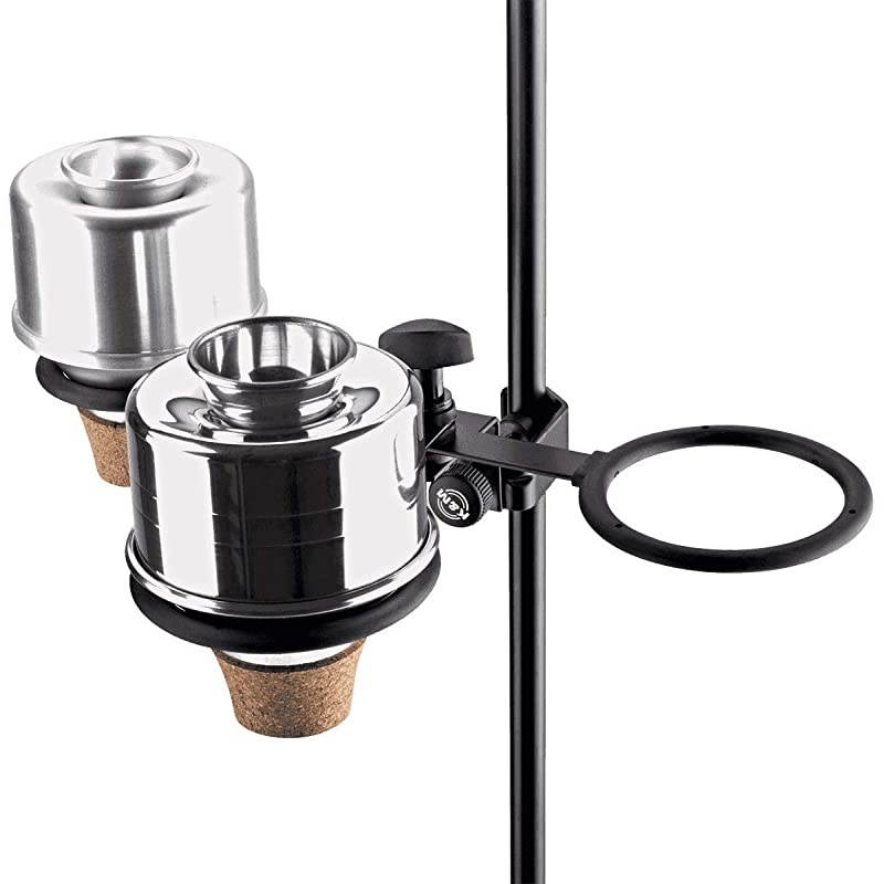 Konig & Meyer 15910.000.55 - Mute Holder - Stand Attachment - 3 Mutes/Trumpets, Cornets or Flugelhorns- Professional Grade - German Made - Black