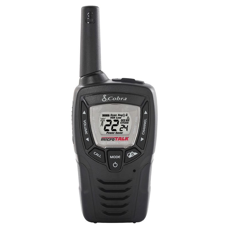 Cobra 23 Mile Range FRS with Dock 2 Pack - Black (CXT390)