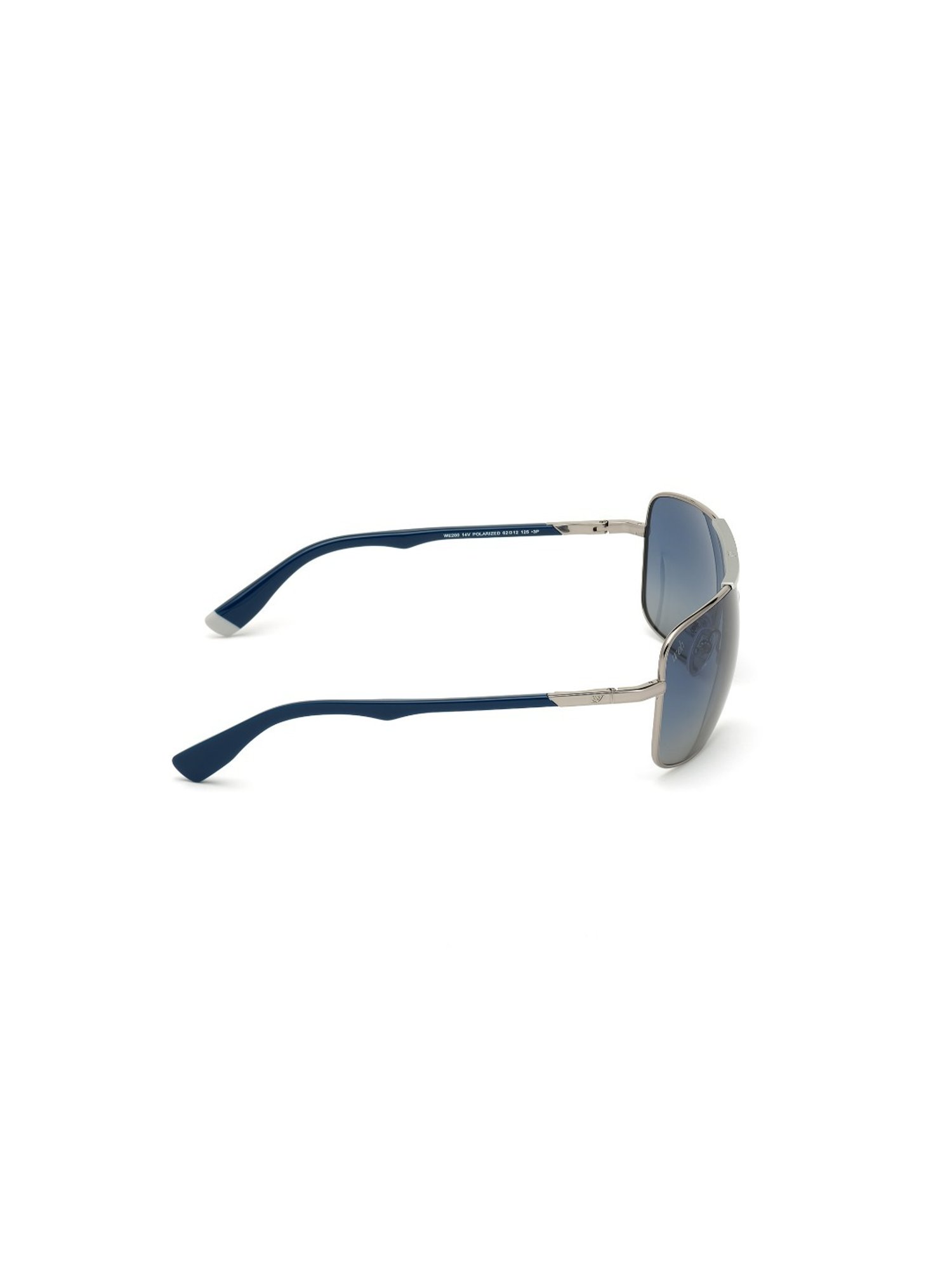 Web Eyewear Blue Rectangular Unisex Sunglasses Designed in Italy