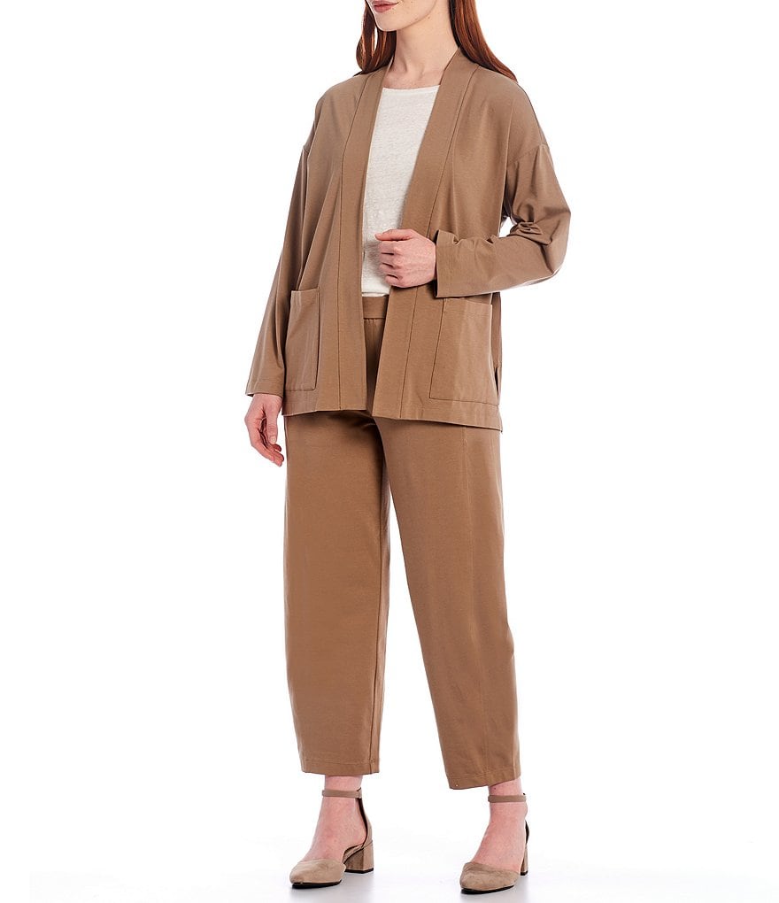 Ali Miles Printed Button Front Floral Wire Neck 3/4 Bell Sleeve Jacket