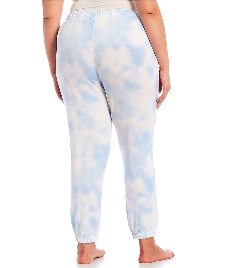 Kate Landry Plus Solid V-Neck Sleeve Midi Lounge Dress