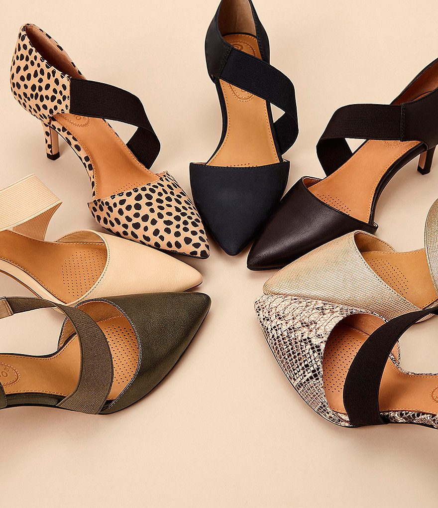 CC Corso Como Denice Leather Asymmetrical Pointed Toe Pumps