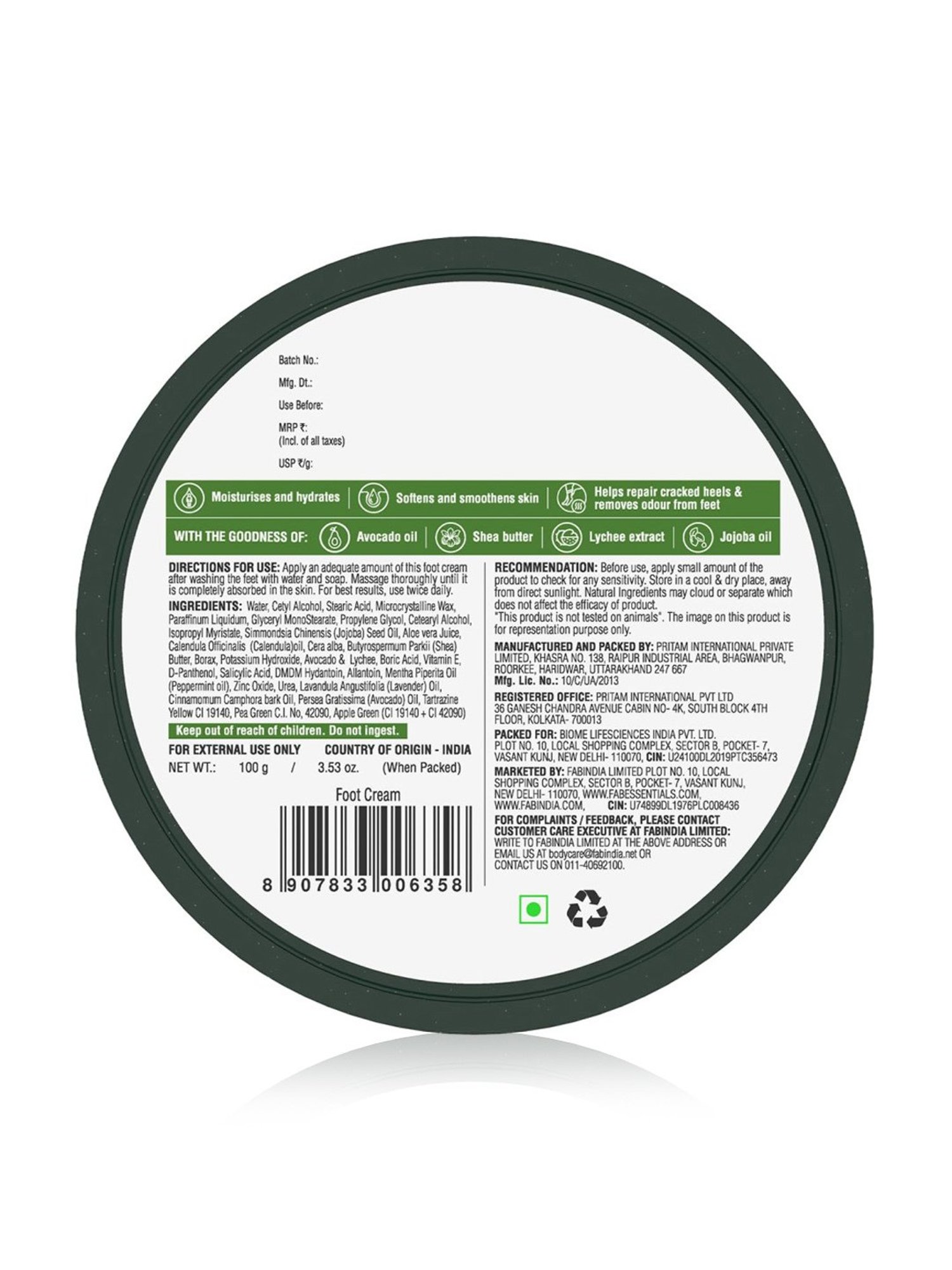 The Hade Calendula Foot Cream - 50 gm