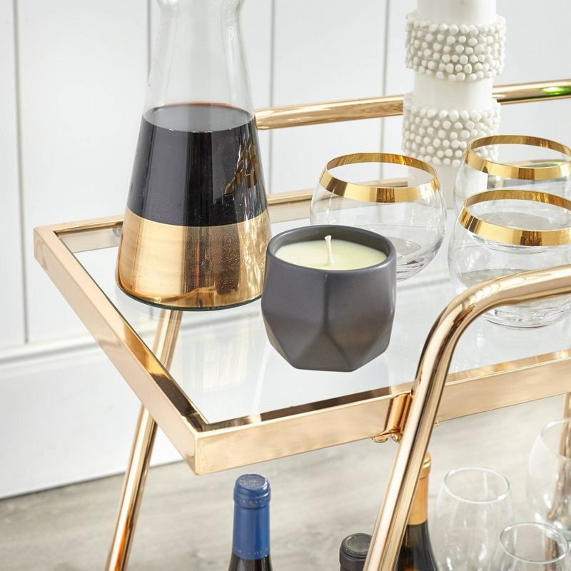 Dorset Bar Cart Bright Gold - angelo : Home