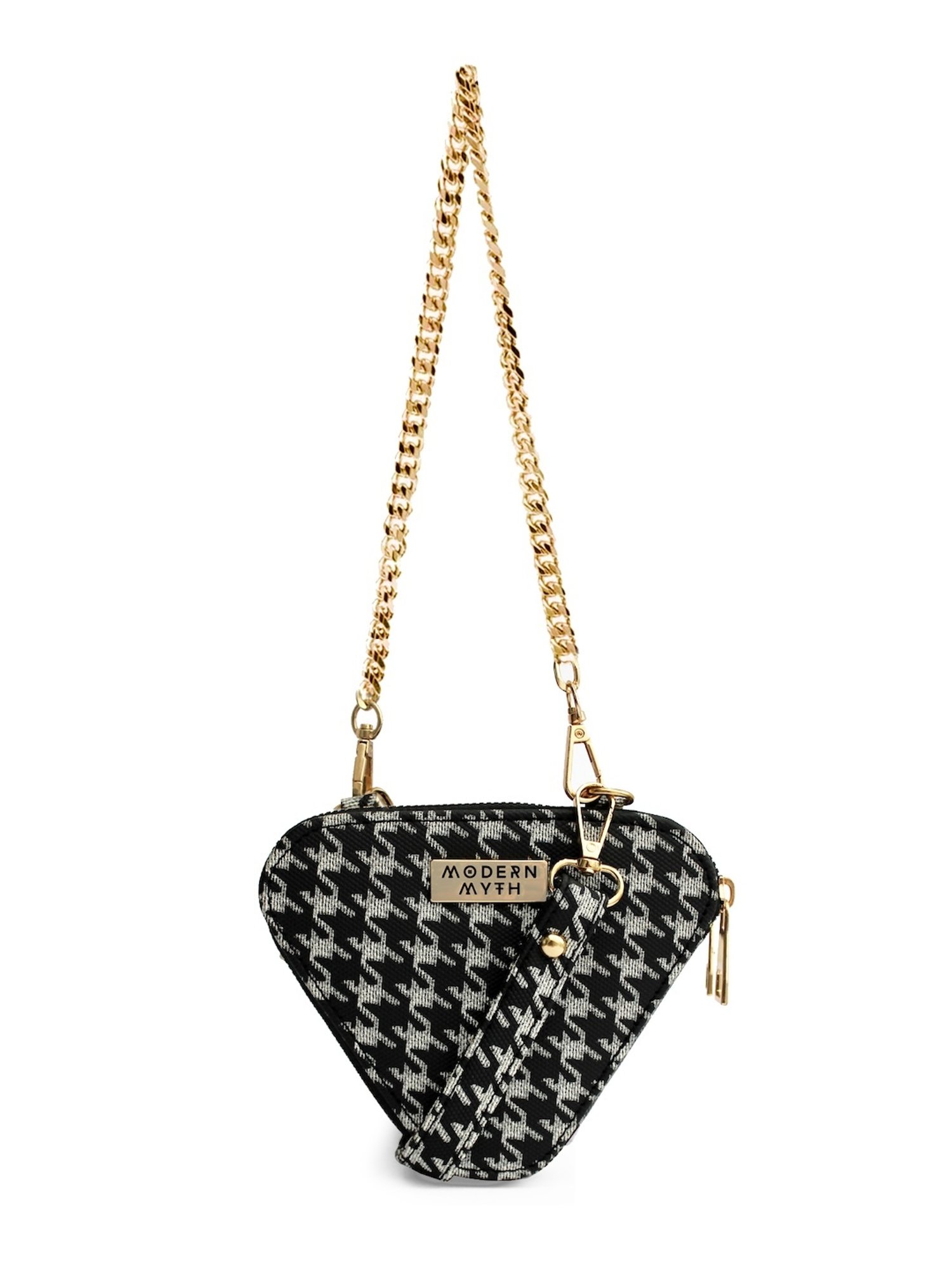 Modern Myth Trio Black Printed Small Mini Cross Body Bag