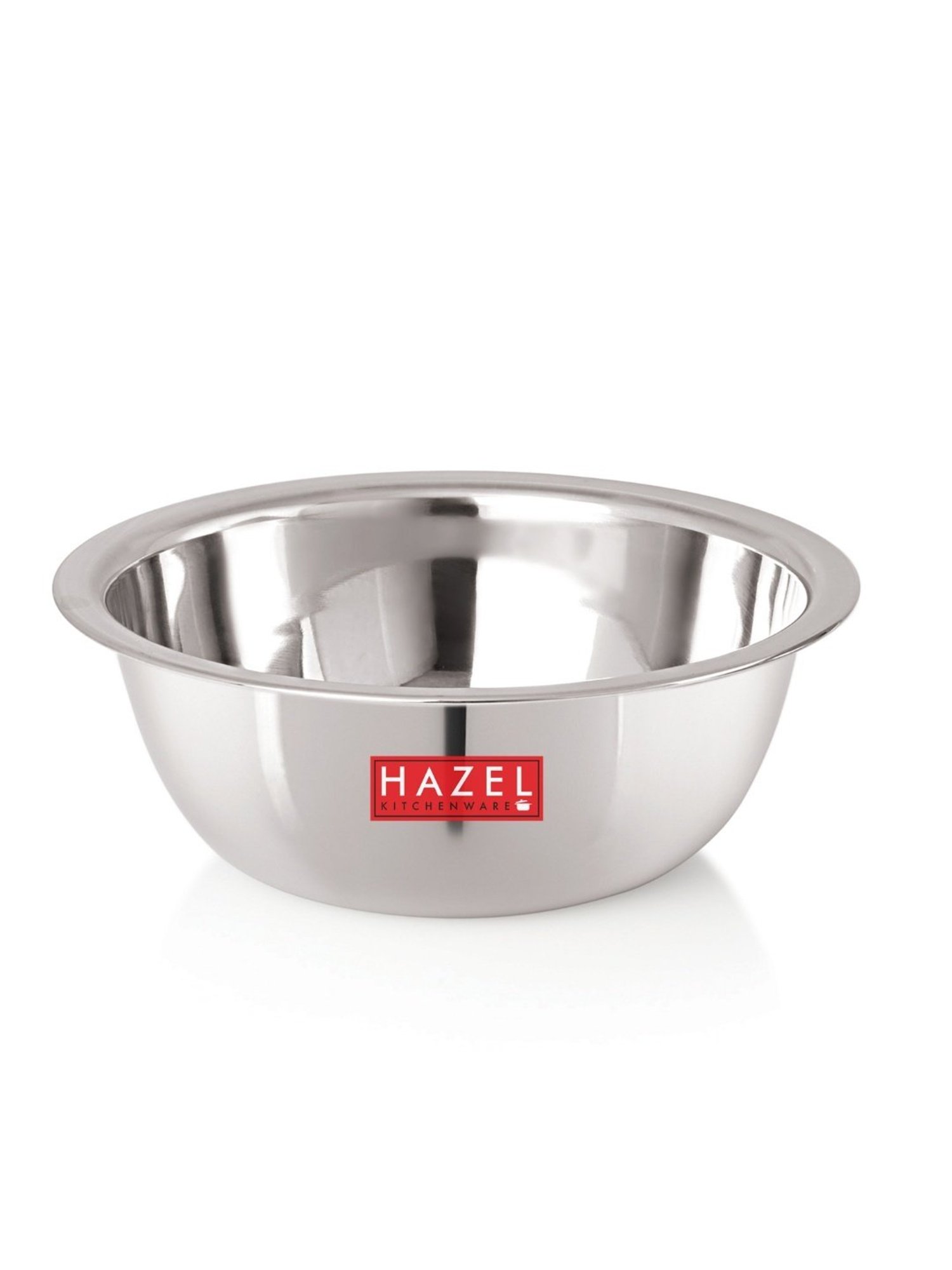 HAZEL Stainless Steel Mixing Bowl Set -2 Mixing Bowl For Cake Batter Steel Bowl Big Size For Baking