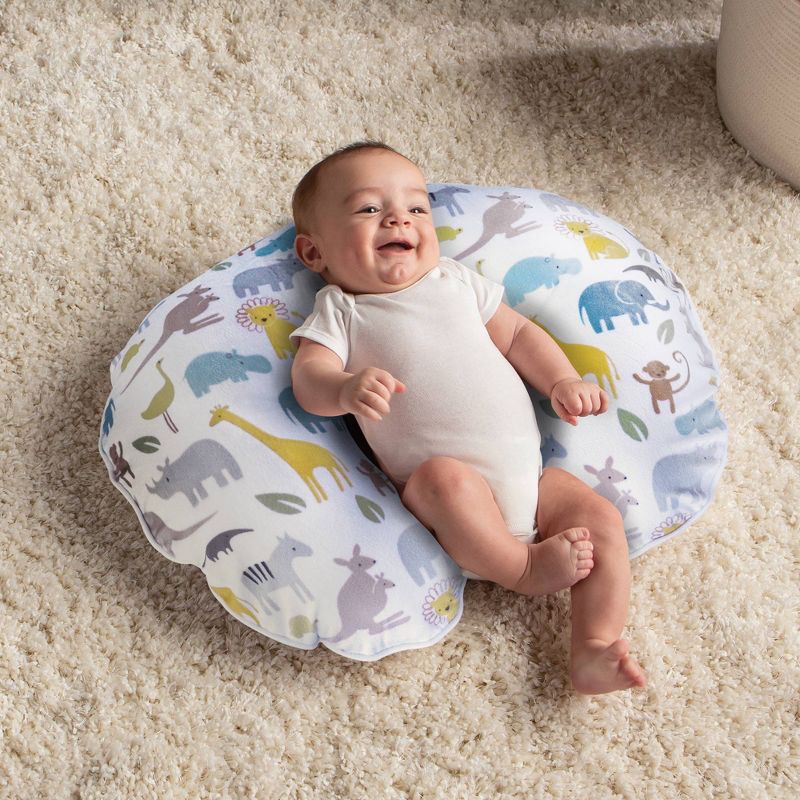 Boppy Cozy Nursing Pillow Cover - Pastel Animal Stripe