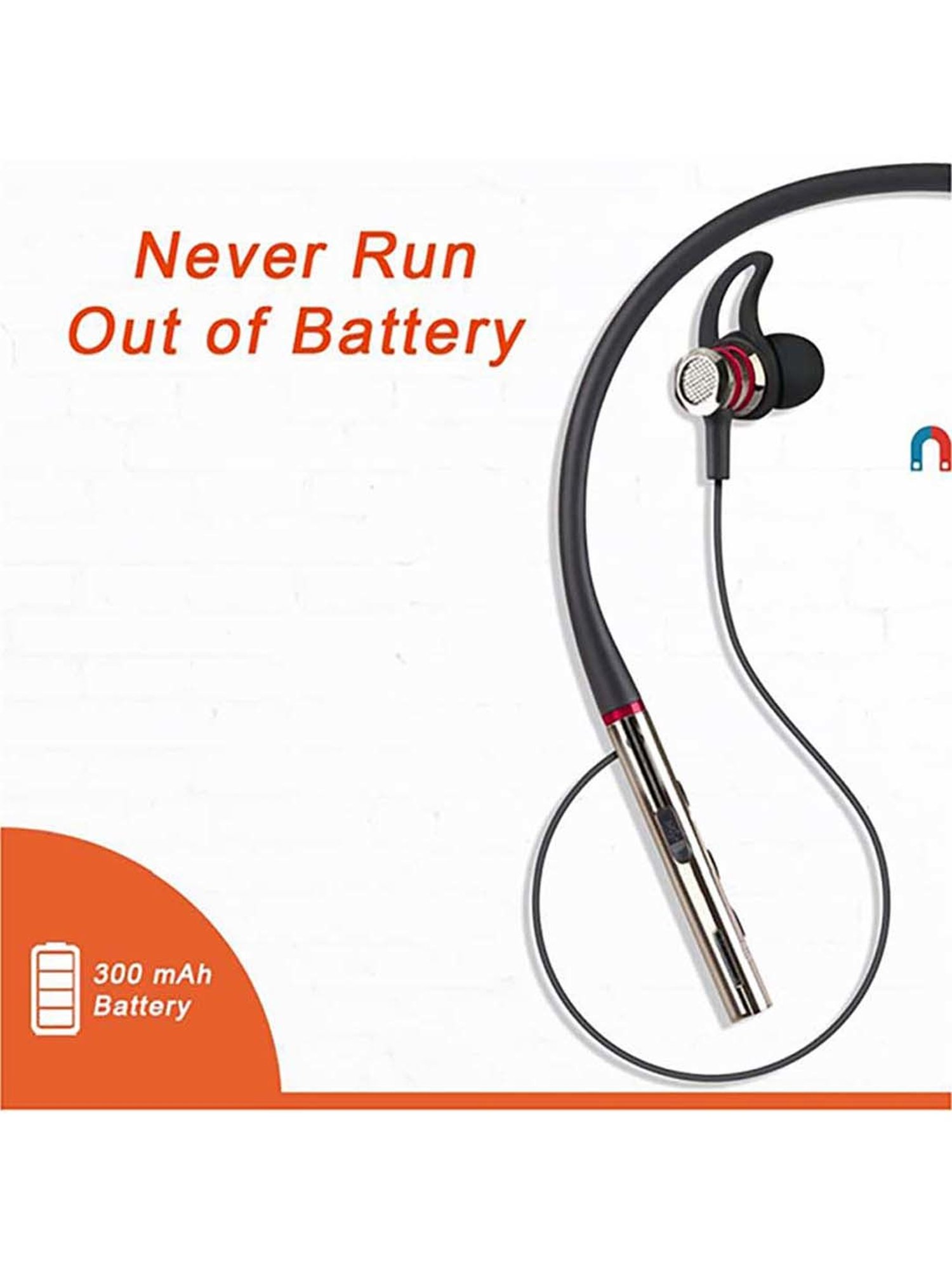 Zoook Sterling Bluetooth Neckband with Voice Assistant (Black)