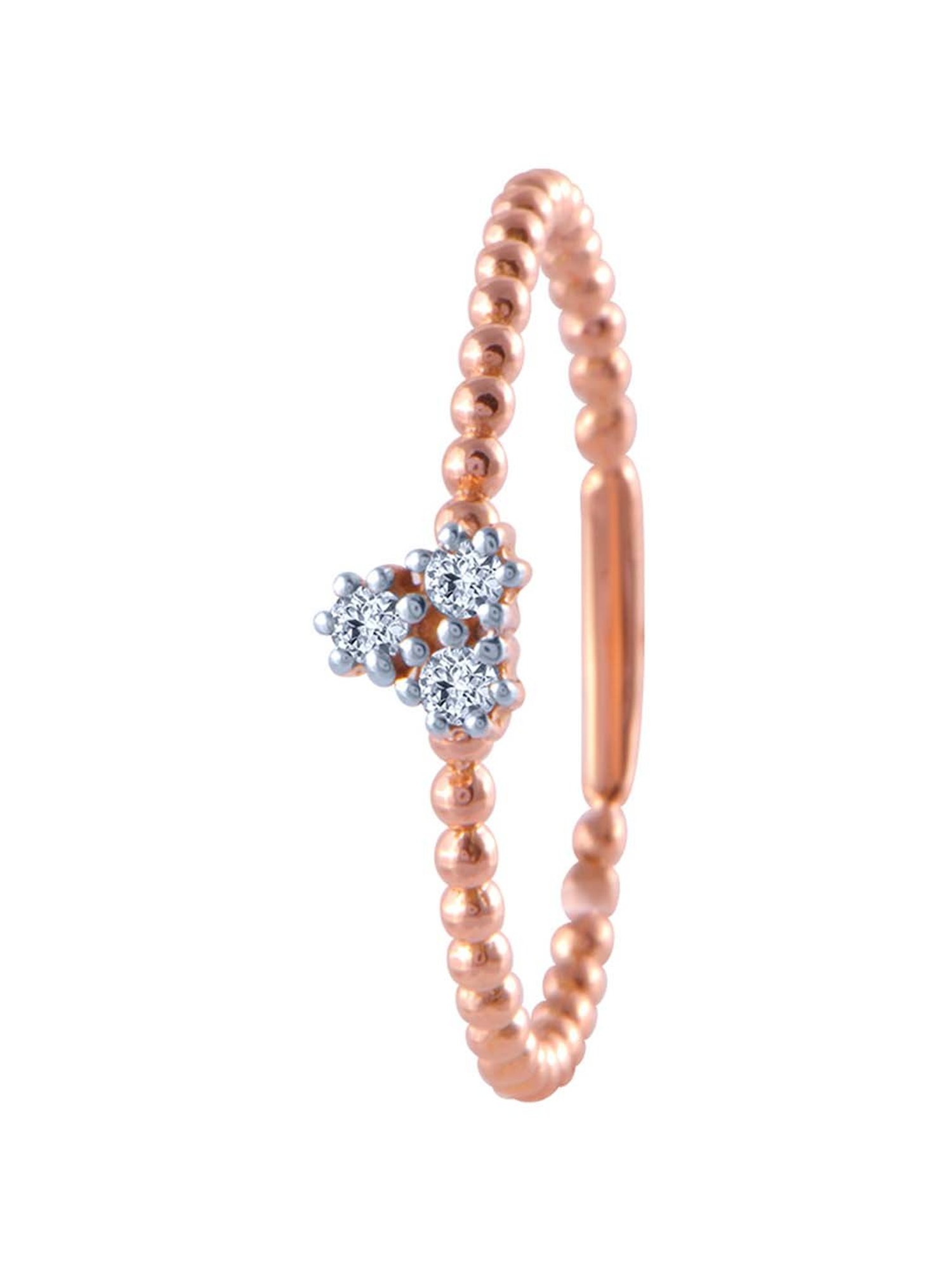 Mia By Tanishq Nature's Finest 14k Yellow Gold Radiant Sp Elegance Diamond Ring