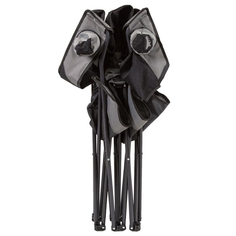 Mac Sports Heavy Duty Collapsible Folding All Terrain Beach Wagon, Red and Grey